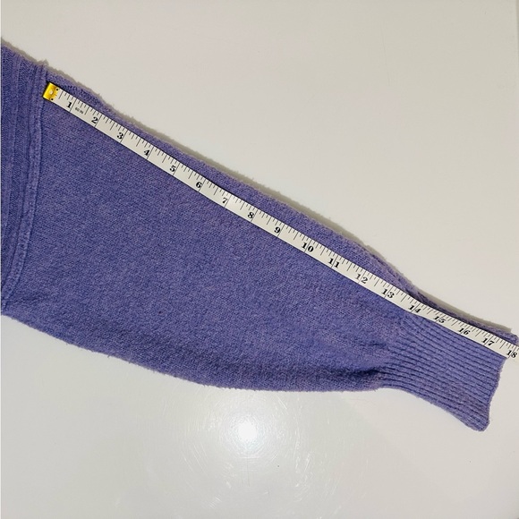 Wild Fable Purple Cable Knit Cropped Turtleneck Sweater, Women’s Size Medium - Picture 8 of 11